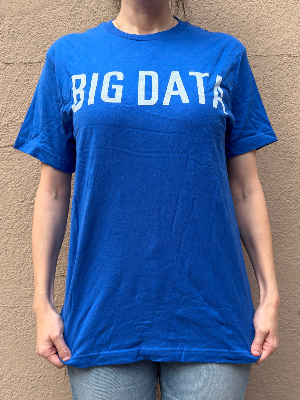 "BIG DATA" Blue Short-Sleeve T-Shirt